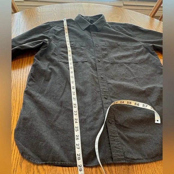 Mountain Hardware Gray Plusher Men’s Long Sleeve Soft Flannel Shirt L - Picture 4 of 7